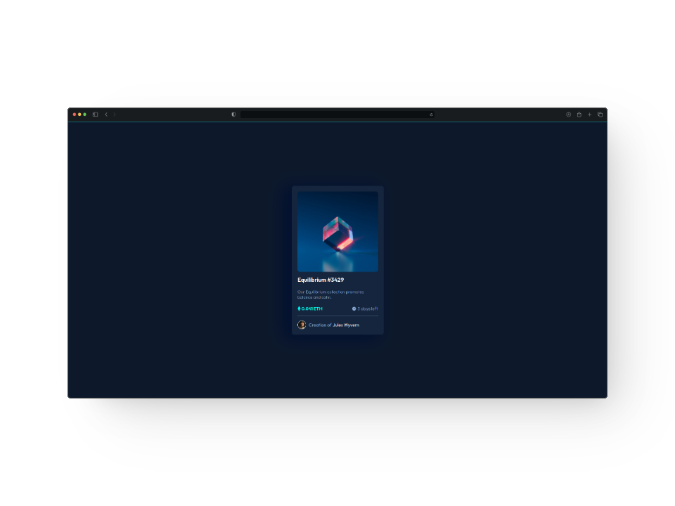 Mockup Nft Equilibrium